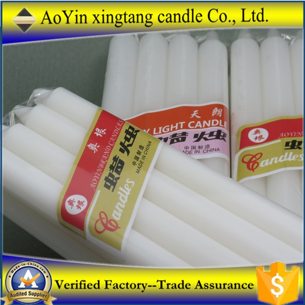 1.7*16 Good Quality Paraffin White Candle for Religions