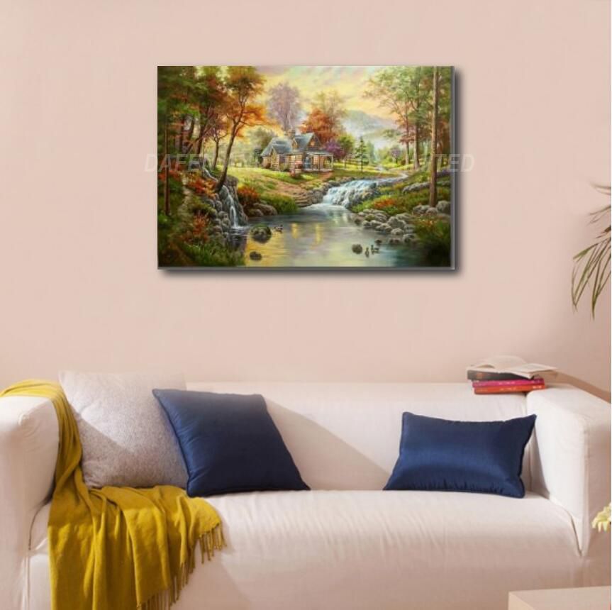 100% Handmade Canvas Oil Painting-Classical Landscape