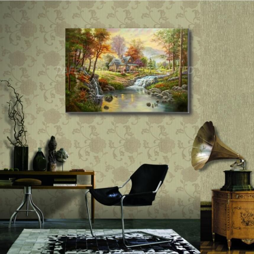 100% Handmade Canvas Oil Painting-Classical Landscape