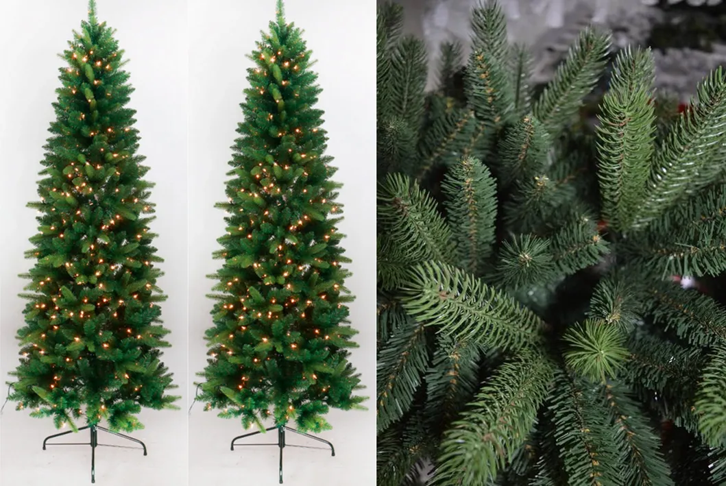 120cm 180cm 150cm Hooked Tree White Flocking Snow Hooked Christmas Tree