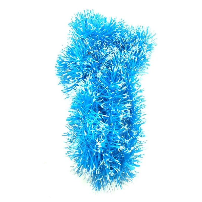 200cm Colorful Christmas Decoration Bar Tops Ribbon Garland Christmas Tree Ornaments White Dark Green Cane Tinsel Party Supplies