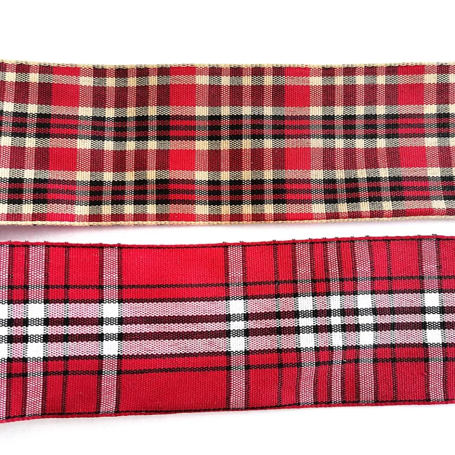 2020 Amazon Hot Selling Wholesale 3 Inch Gingham /Lattice Ribbon Polyester