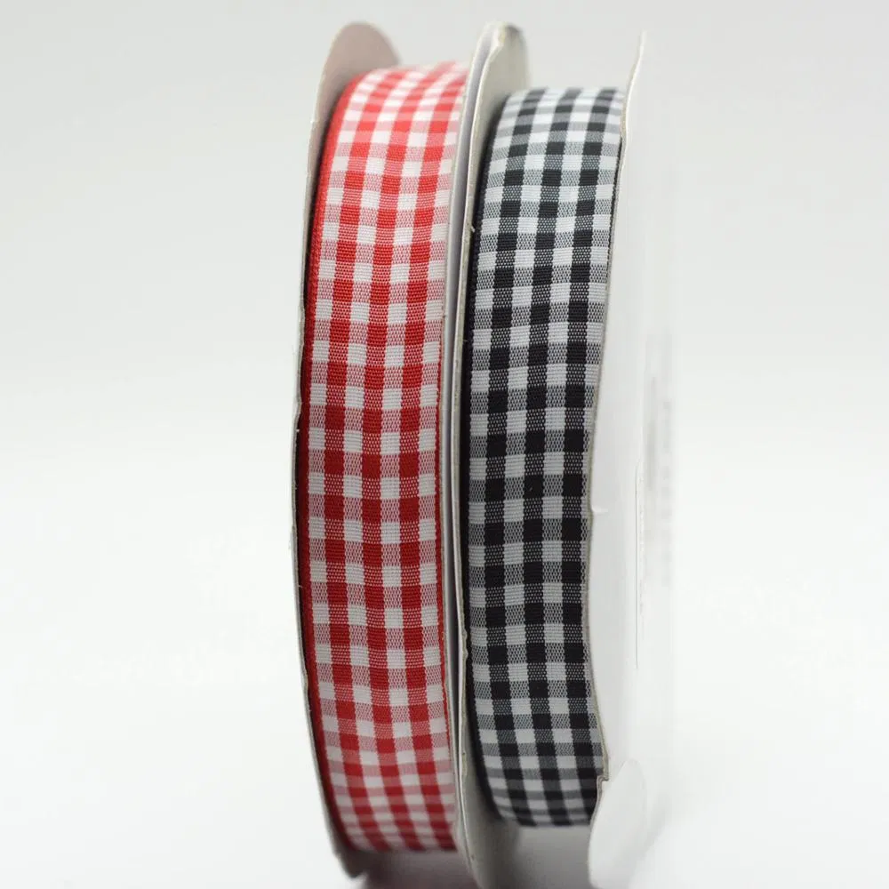 2020 Amazon Hot Selling Wholesale 3 Inch Gingham /Lattice Ribbon Polyester