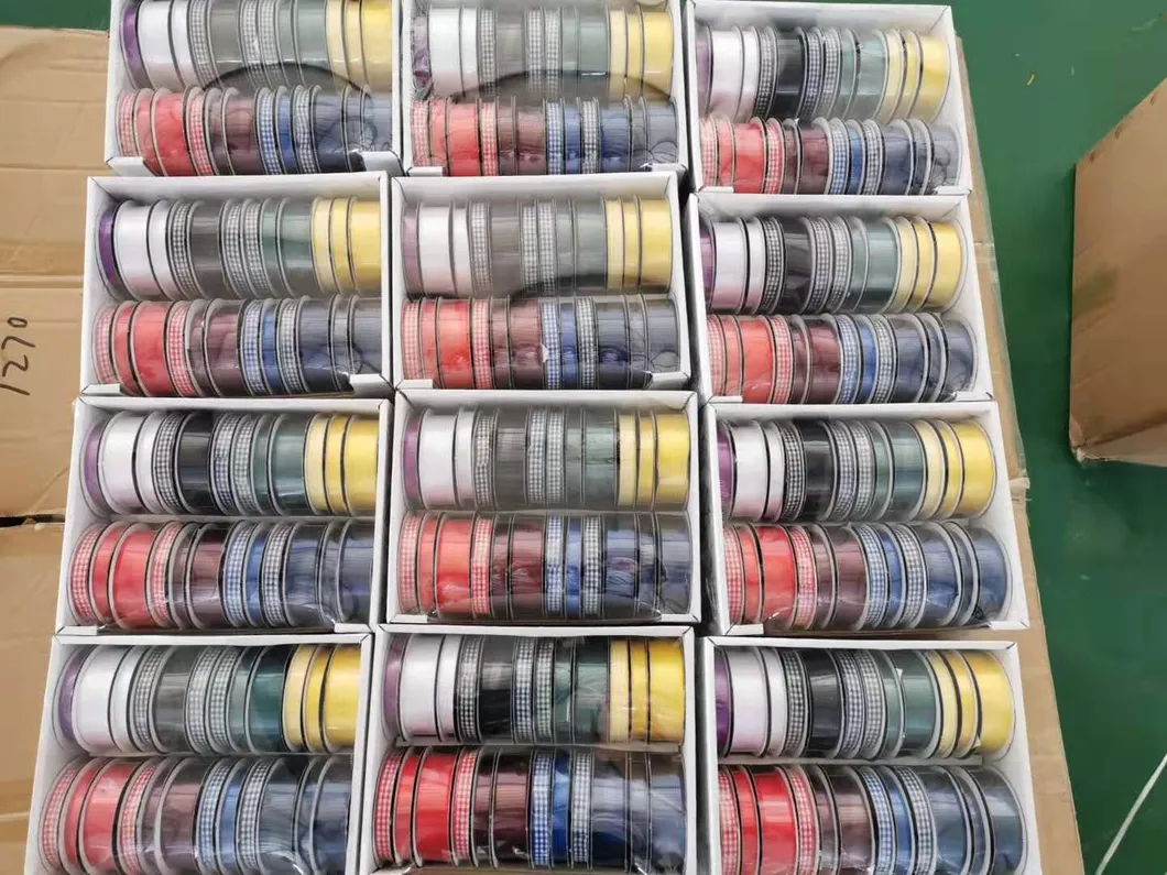 2020 Amazon Hot Selling Wholesale 3 Inch Gingham /Lattice Ribbon Polyester