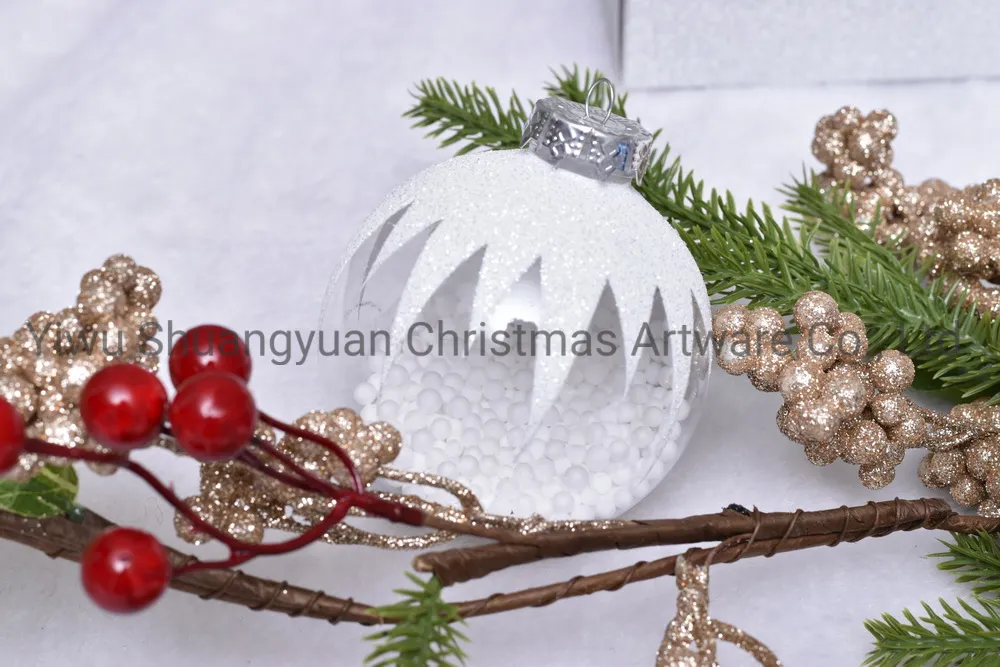 2020 New Design High Sales Christmas Ball for Holiday Wedding Party Decoration Supplies Hook Ornament Craft Gifts