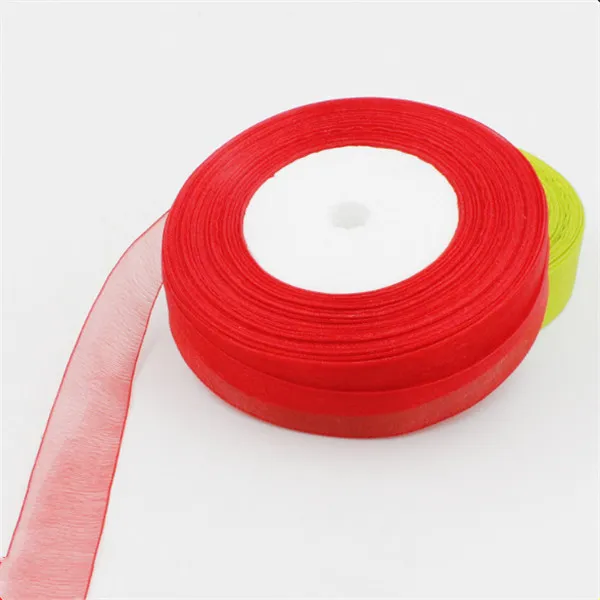 2020 Newest Fashion Wholesale Soft Sheer Ribbon Organza Ribbon Solid Color