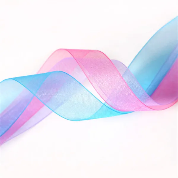2020 Newest Fashion Wholesale Soft Sheer Ribbon Organza Ribbon Solid Color