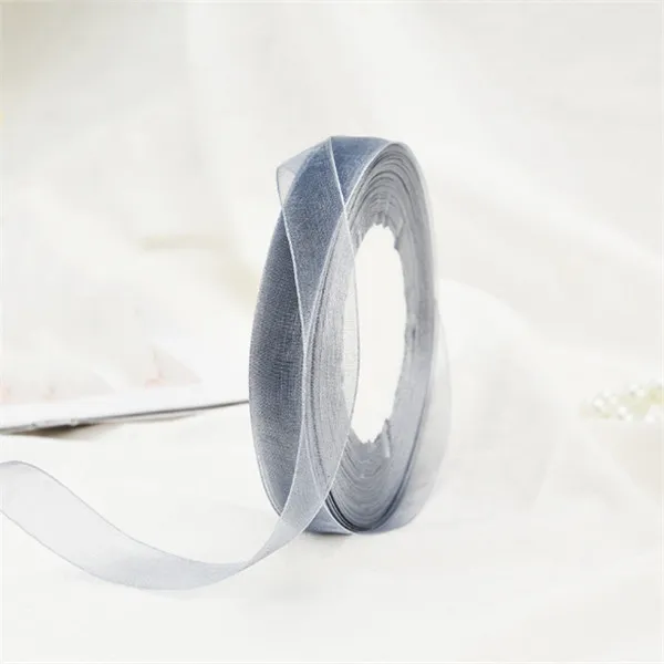 2020 Newest Fashion Wholesale Soft Sheer Ribbon Organza Ribbon Solid Color