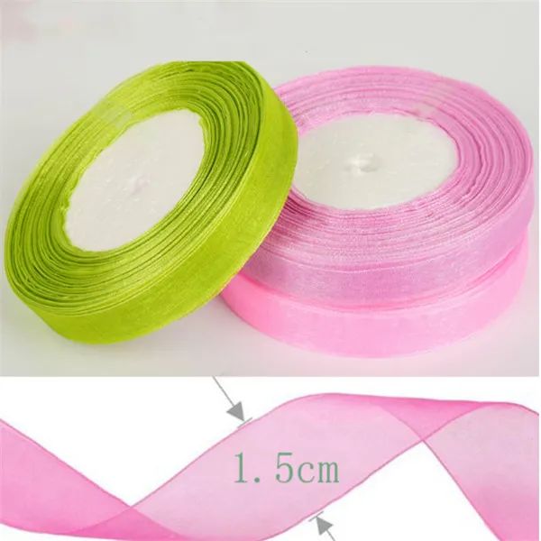 2020 Newest Fashion Wholesale Soft Sheer Ribbon Organza Ribbon Solid Color