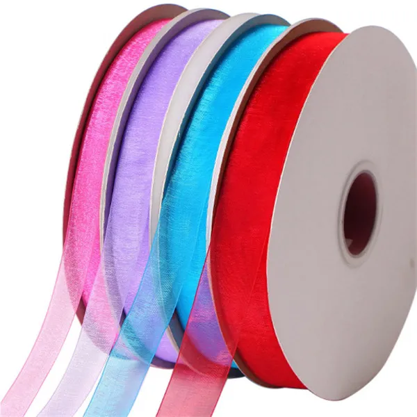 2020 Newest Fashion Wholesale Soft Sheer Ribbon Organza Ribbon Solid Color