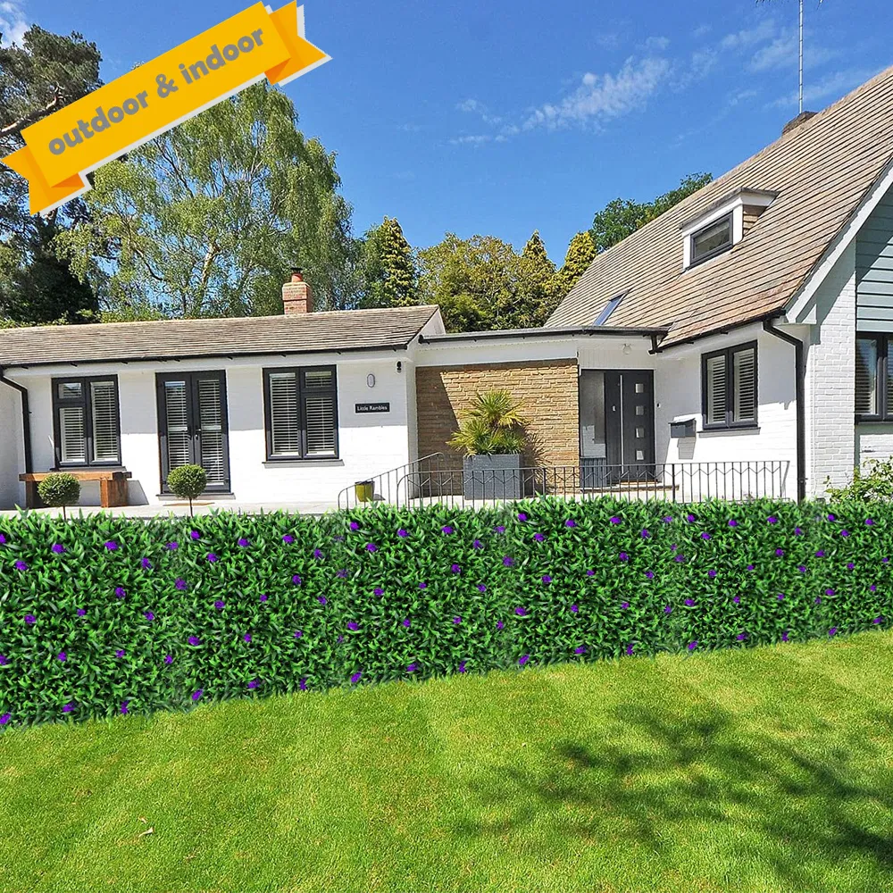 2021 100*100cm PP Festival Artificial Shrub Hedge Screening for Outdoor