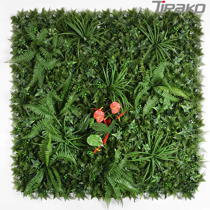2021 100*100cm PP Festival Artificial Shrub Hedge Screening for Outdoor