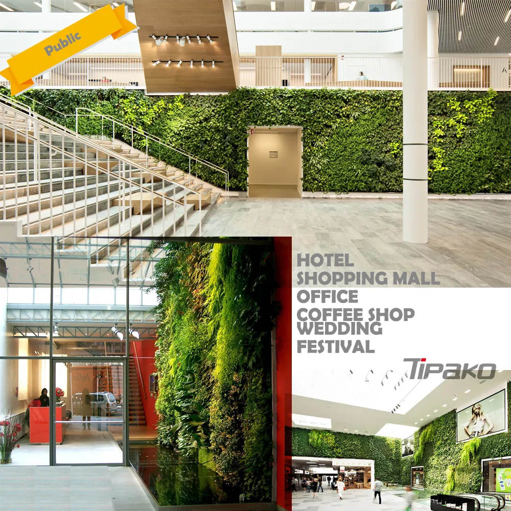 2021 100*100cm PP Festival Artificial Shrub Hedge Screening for Outdoor