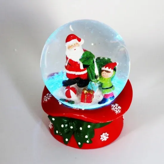 2021 New Christmas Decoration Hand-Painted Ceramic Hallowmas Home Decoration Gift with LED Light