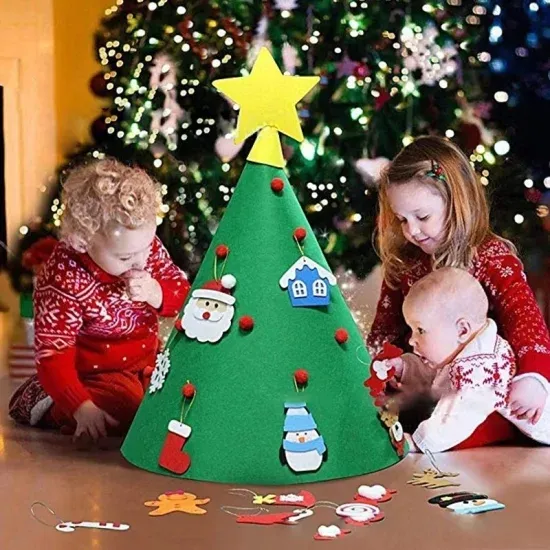 2021 New Christmas Decoration Hand-Painted Ceramic Hallowmas Home Decoration Gift with LED Light