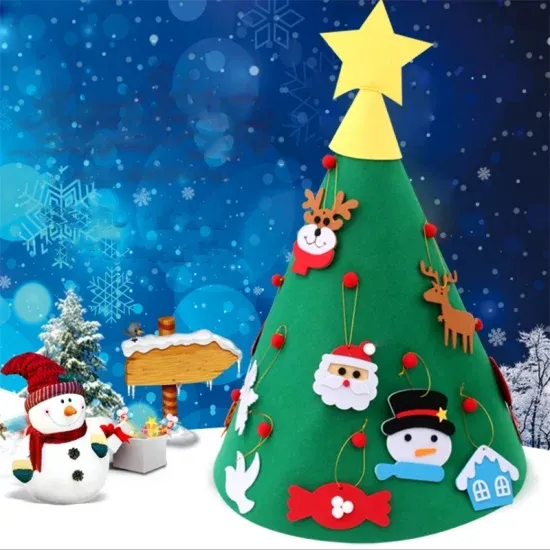 2021 New Christmas Decoration Hand-Painted Ceramic Hallowmas Home Decoration Gift with LED Light