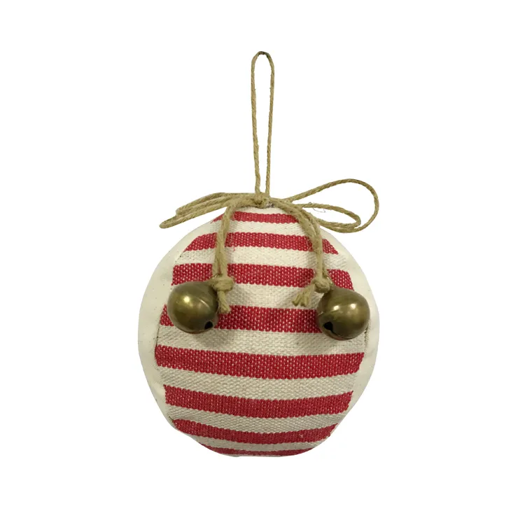 2021 Sublimation Jute Nativity Set Bells Decoration Hanging Ornaments Christmas Ball Tree