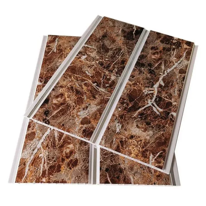 How durable are marbling plastic hot stamping PVC ceiling panels compared to standard PVC options
