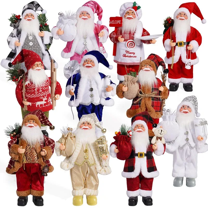 Where Can I Find Authentic Deluxe Standing Santa Claus Figurines with Hand-Painted Details