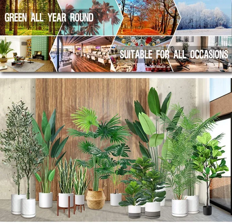 22" Artificial Mini Fiddle Leaf Fig Tree, Faux Tree Used for Home Office Decoration Artificial Plants Trees