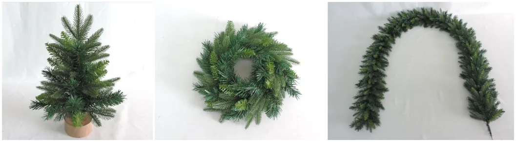 2FT Artificial Christmas Home Decortion Gift Wreath with Pine Cone and Needle Tips