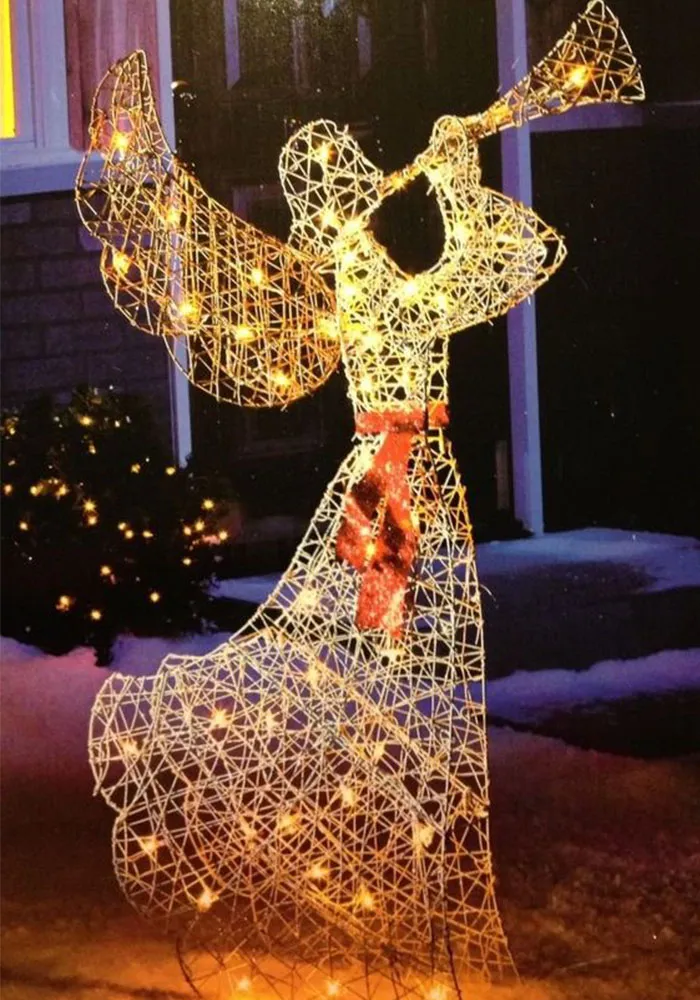 3D Acrylic Angel Sounding Trumpet for Theme Park Hotel Shopping Mall Hall