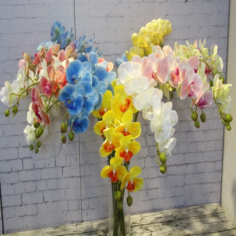 3D Printed Artificial Flowers Phalaenopsis Fake Wedding Flowers Butterfly Orchid Flower