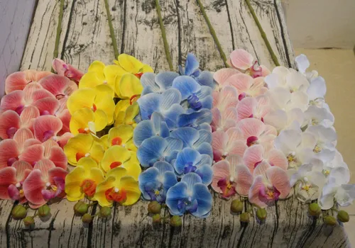 3D Printed Artificial Flowers Phalaenopsis Fake Wedding Flowers Butterfly Orchid Flower