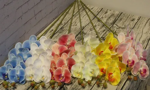 3D Printed Artificial Flowers Phalaenopsis Fake Wedding Flowers Butterfly Orchid Flower