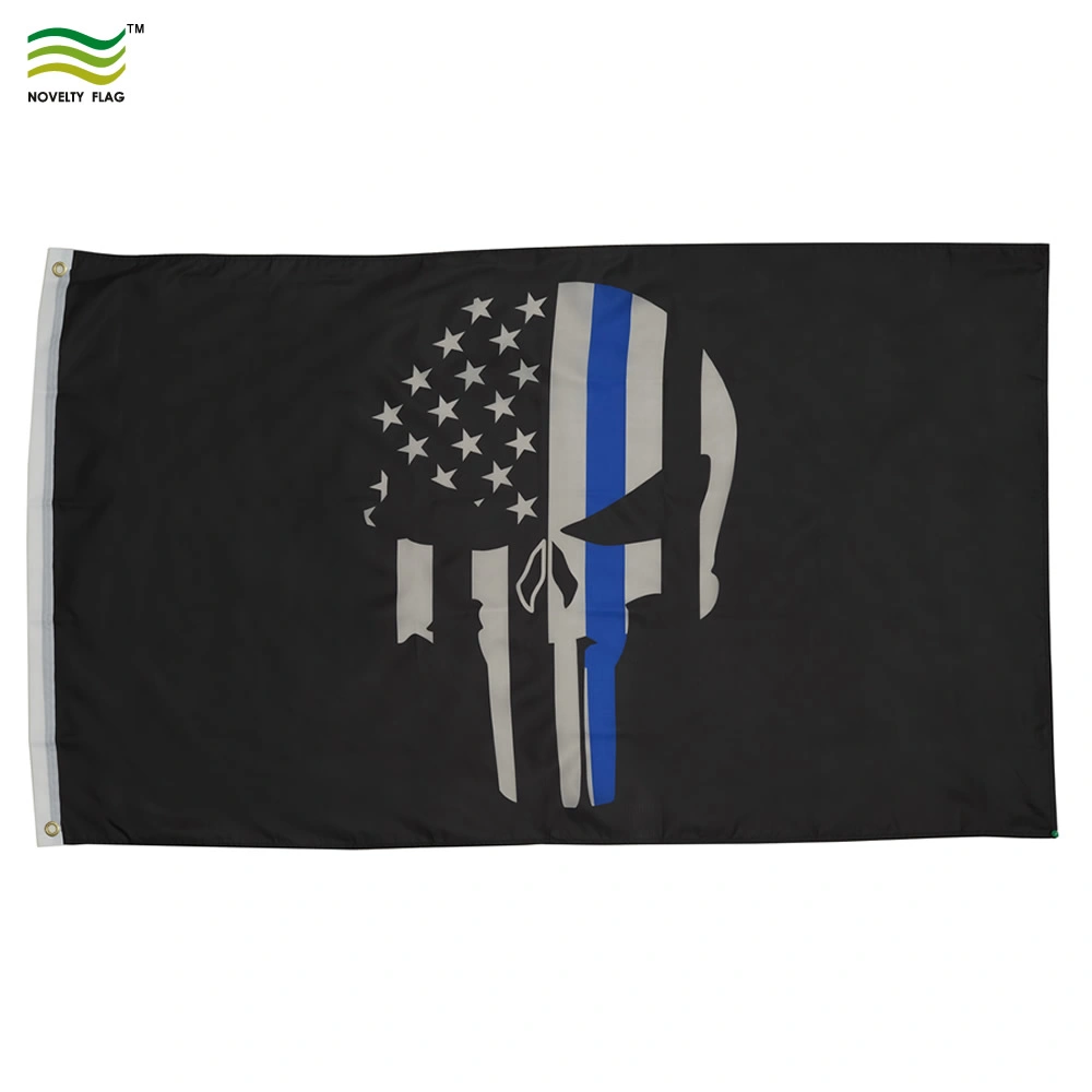 3X5 Punisher Skull Police Flag USA Demon Banner Memorial Flag