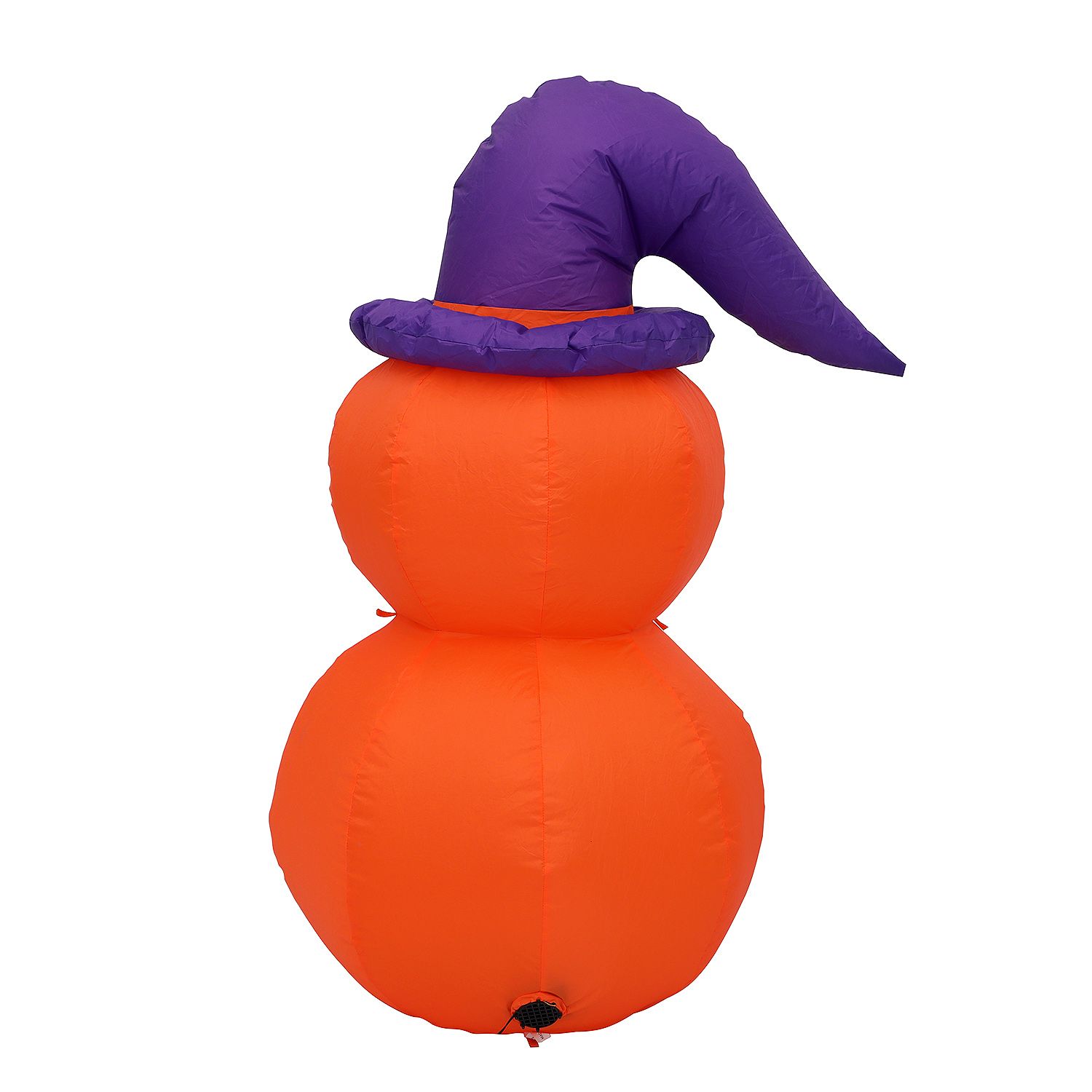 4FT Halloween Pumpkin Double-Layer with Wizard Hat Inflatable LED Yard Decoration
