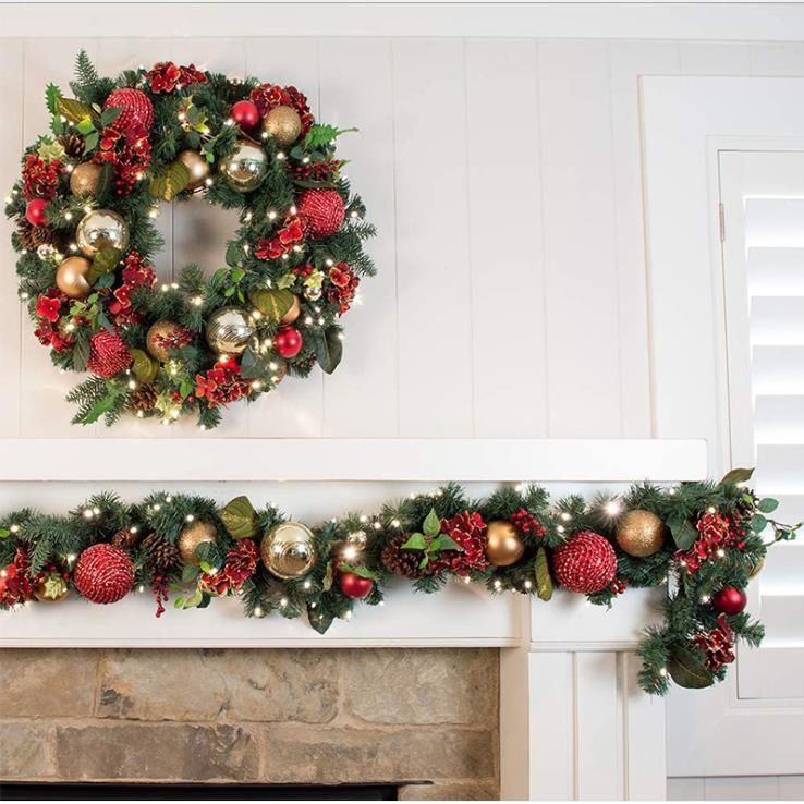 50cm Dia Customized Christmas Festival Decoration Wreath