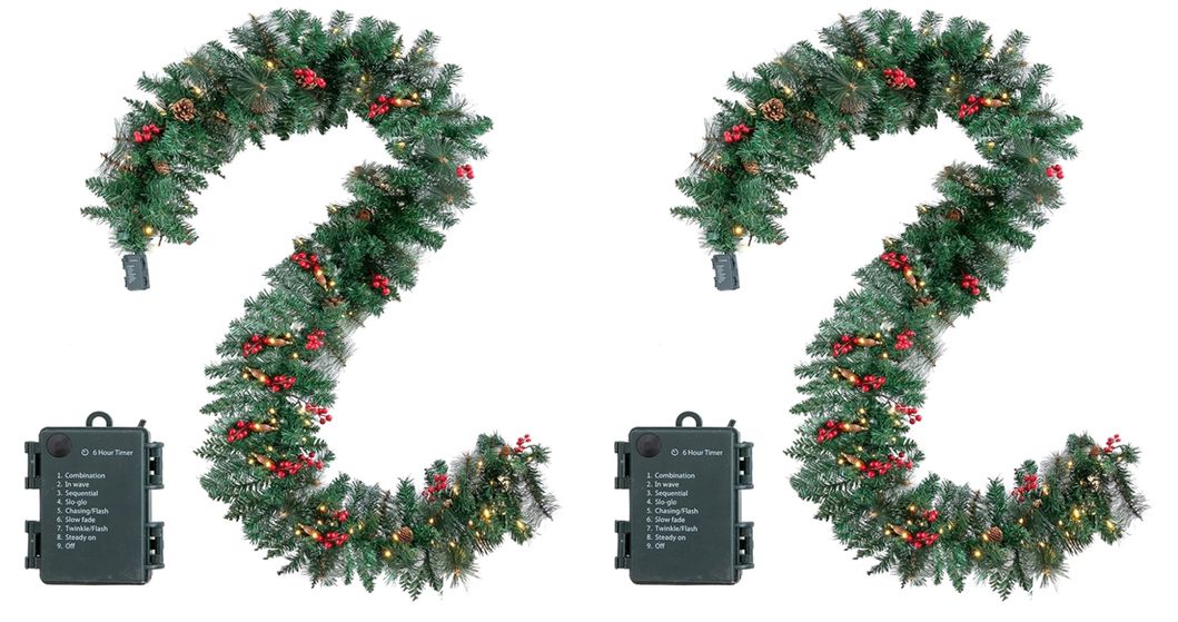 60cm Christmas Wreaths with Pinecone Golden Balls Bow Tie Golden Fruits