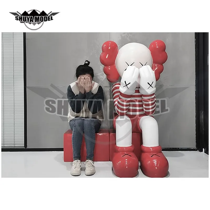 7" 18.5cm Prototype Kaws Original Fake Companion Model Art Cartoon Character Home Decoration