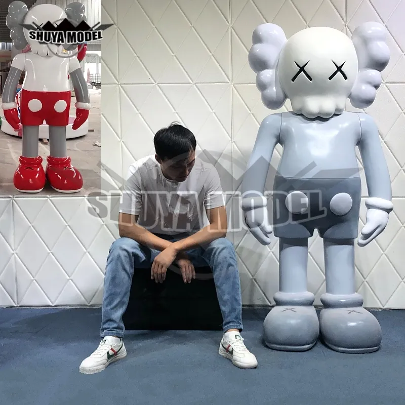 7" 18.5cm Prototype Kaws Original Fake Companion Model Art Cartoon Character Home Decoration
