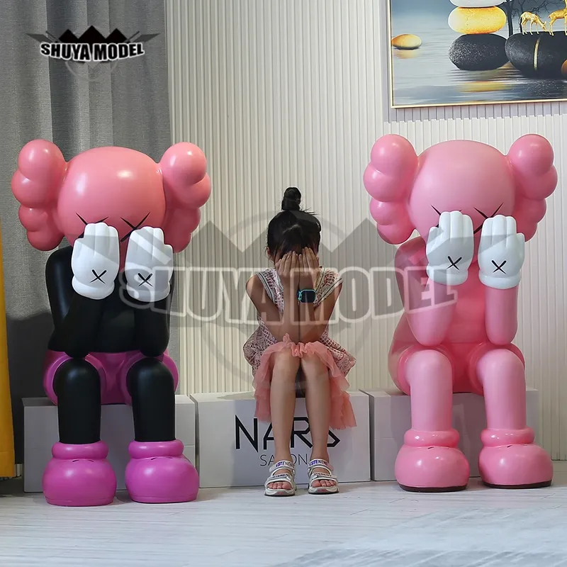 7" 18.5cm Prototype Kaws Original Fake Companion Model Art Cartoon Character Home Decoration