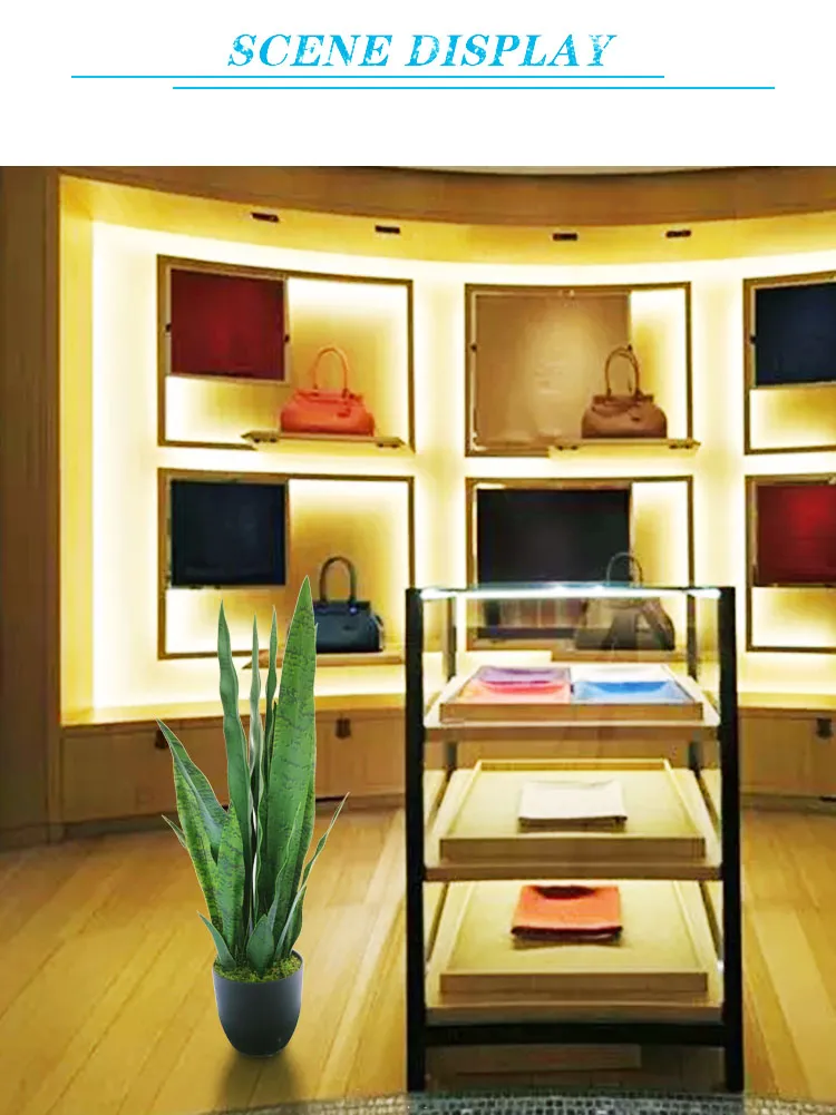 70cm Fake Snake Tree with Pot Tropical Sansevieria Plant Artificial Plant