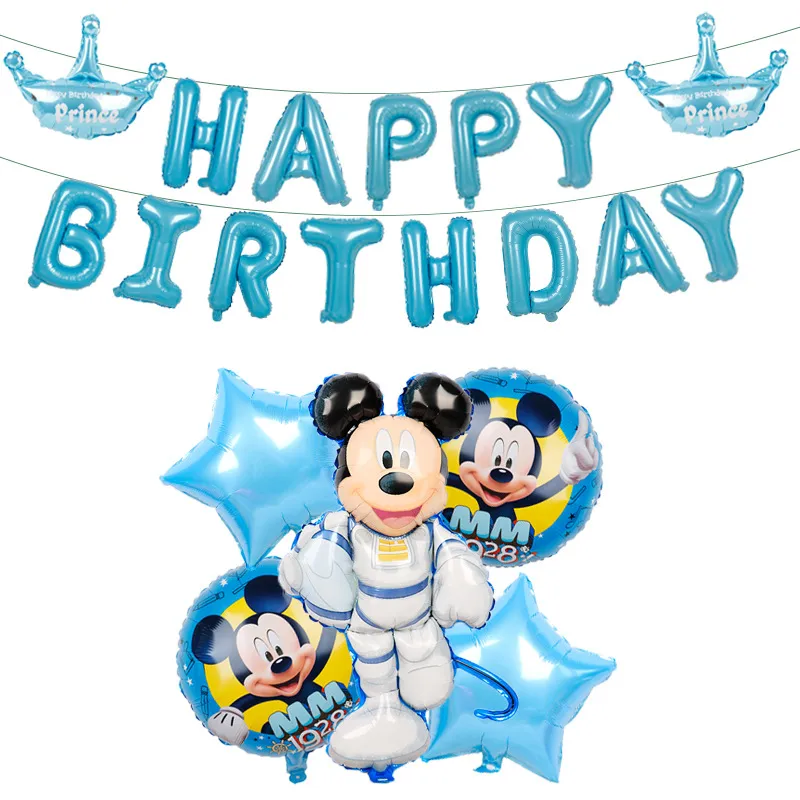 9PCS/Set Mickey Minnie Party Theme Decoration Aluminum Film Balloon