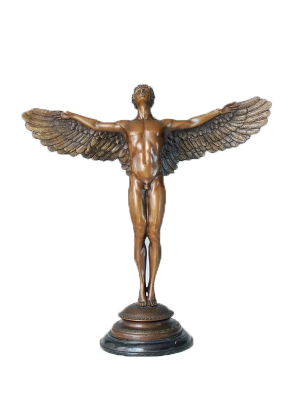 Angel Couple Bronze Statues Home Decor Mythology Sculpture