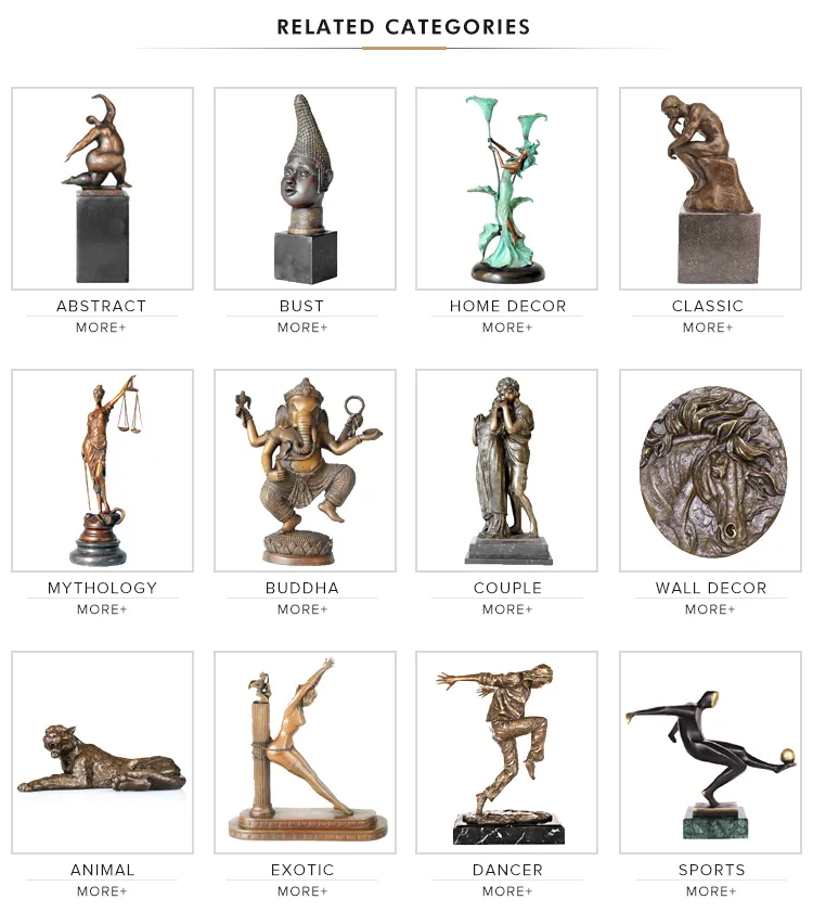 Angel Couple Bronze Statues Home Decor Mythology Sculpture