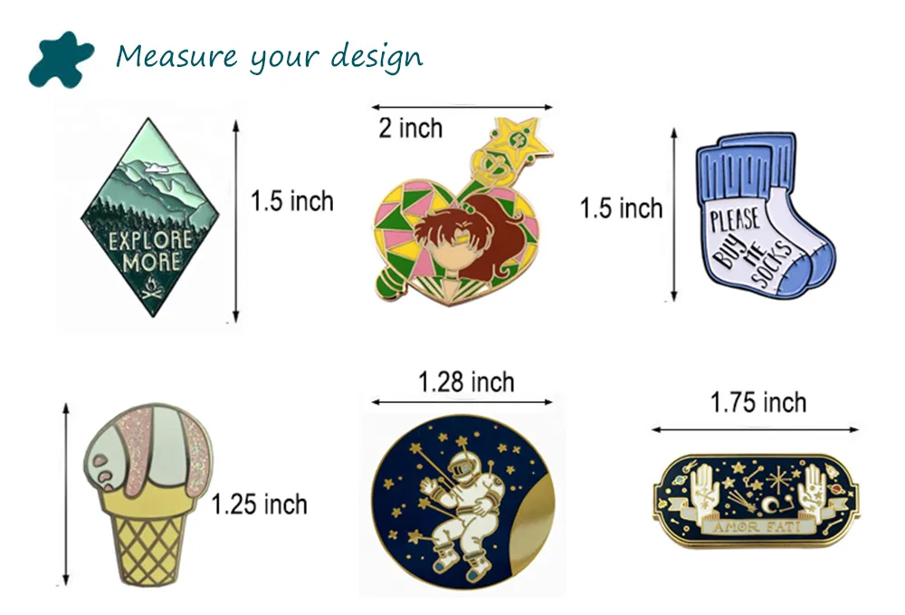 Anime China Metal Glitter Custom Hard Enamel Lapel Pin