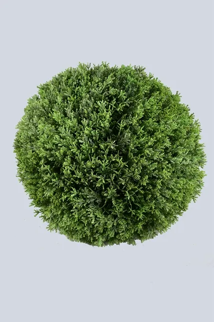 Anti UV Plastic PE Artificial Plant Pond Cypress Ball for Home Garden Decoration (39155)
