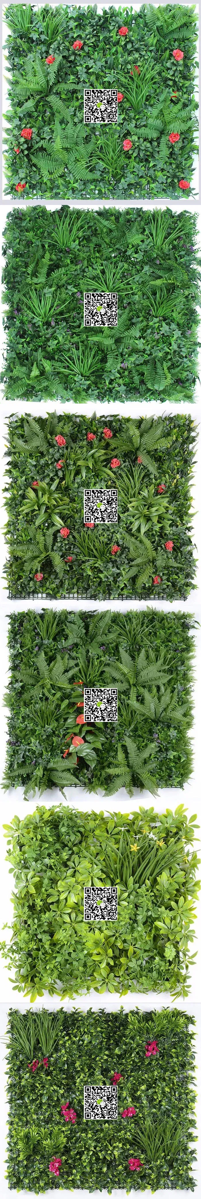 Anti UV Protected Artificial Boxwood Plant Privacy Fern Vertical Garden Green Wall Hedge