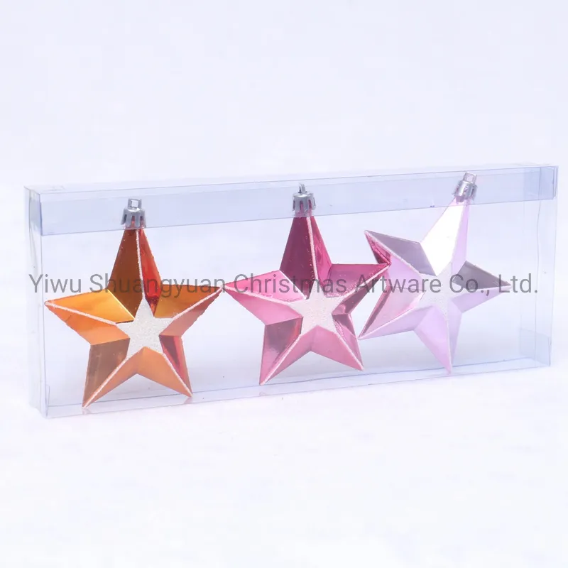 Artificial Christmas Hanging Star for Holiday Wedding Party Decoration Supplies Hook Ornament Craft Gifts