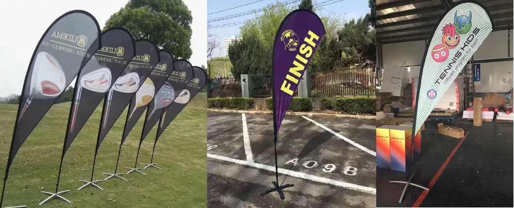 Best Price China Manufacture Quality Water Base Tear Drop Beach Flag for Sale