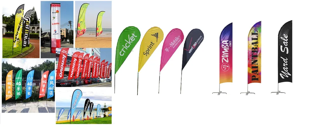 Best Price China Manufacture Quality Water Base Tear Drop Beach Flag for Sale