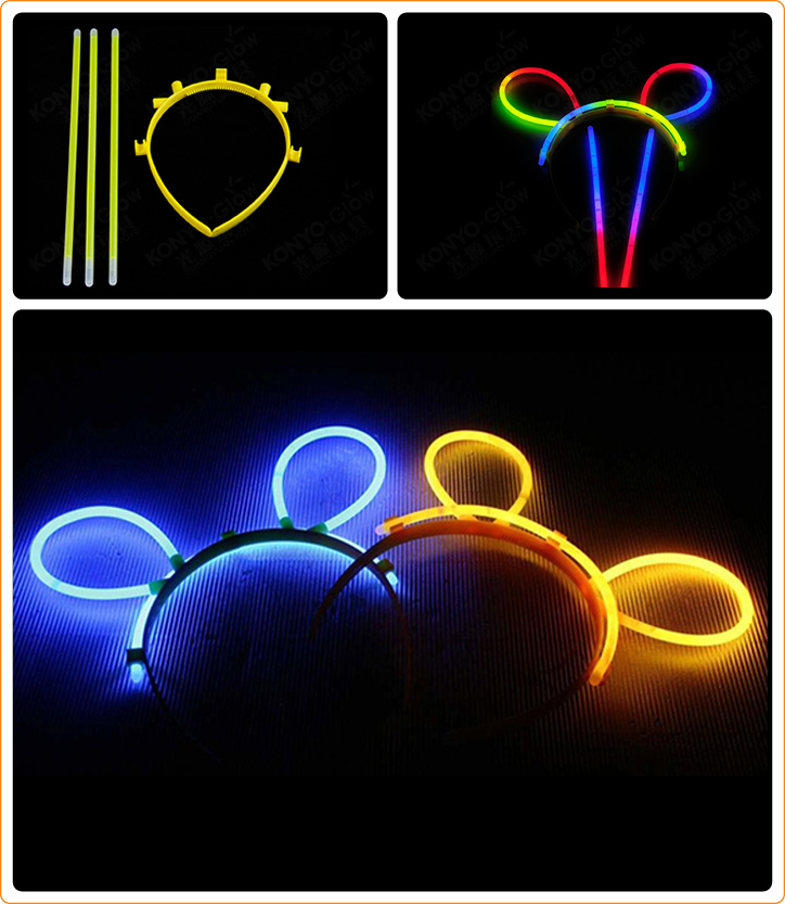 Blister Card Glow Hairpin for Party and Holiday