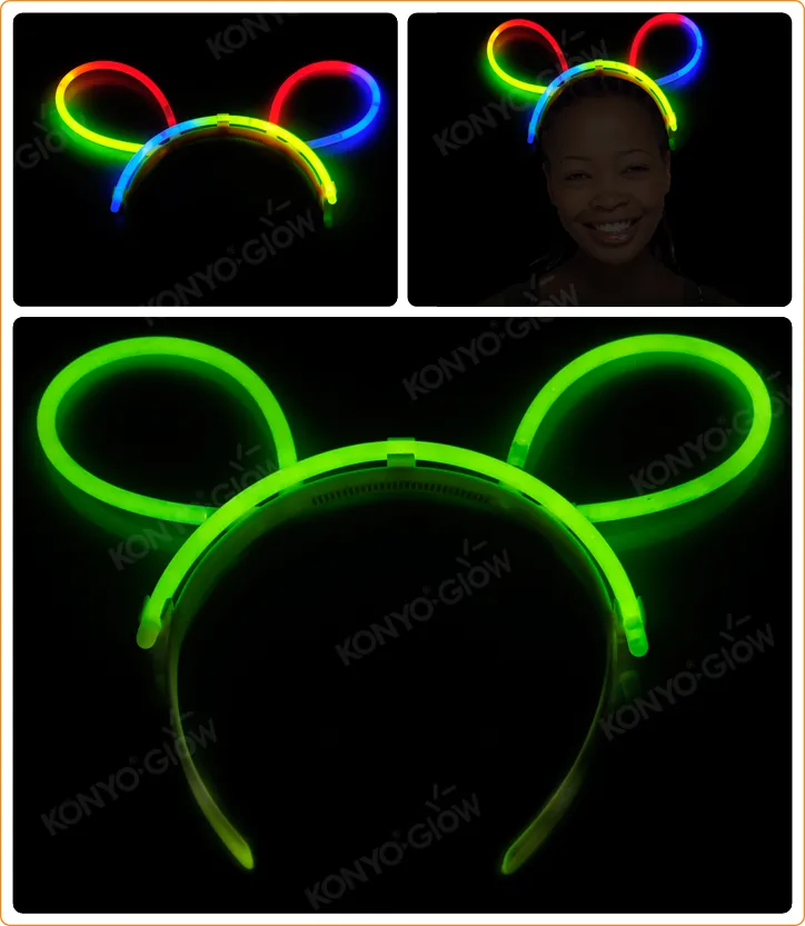 Blister Card Glow Hairpin for Party and Holiday