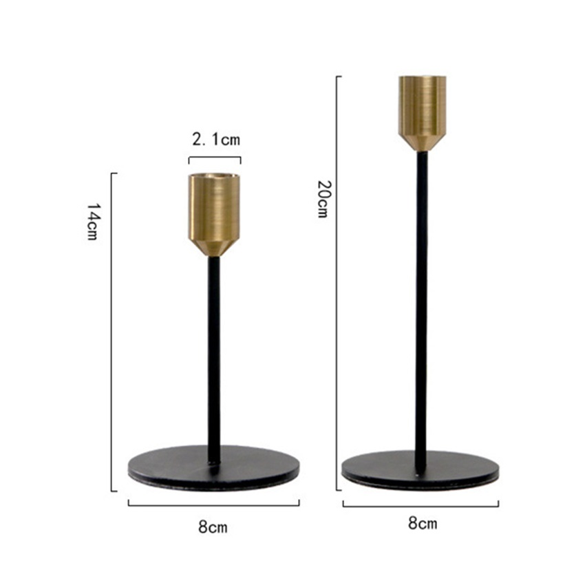 Candlestick Creative Decoration Nordic Single Head Candlestick Metal Decoration Romantic Valentine′ S Day Gift