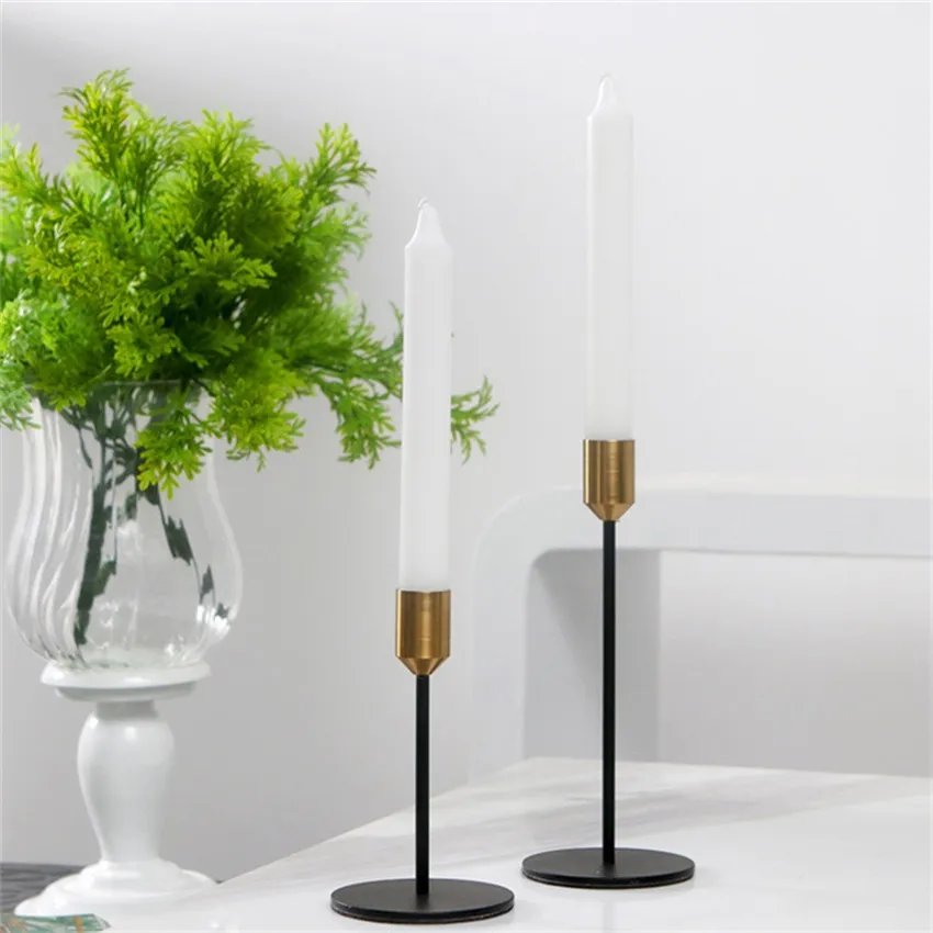 Candlestick Creative Decoration Nordic Single Head Candlestick Metal Decoration Romantic Valentine′ S Day Gift